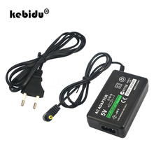 Kebidu EU US Plug домашнее настенное зарядное устройство адаптер переменного тока Шнур питания для Sony PSP 1000 2000 3000 Slim 2024 - купить недорого