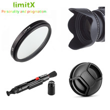 58mm UV Filter + Lens Hood + Lens Cap + Cleaning pen for Olympus ED M.ZUIKO 40-150mm F4.0-5.6 R / 70-300mm f/4.0-5.6 Lenses 2024 - buy cheap