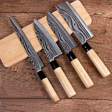 Cuchillos de Chef de Damasco, cuchillos japoneses de acero inoxidable para salmón, Sushi, Sashimi, capas de filetes de pescado crudo, cuchillo de cocina para regalo 2024 - compra barato