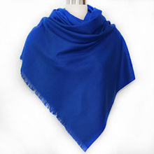 Женский шарф, модные однотонные осенне-зимние кашемировые шарфы 320 GRM, Дамская теплая шаль из пашмины, длинная шаль, бандана, женский платок 2024 - купить недорого