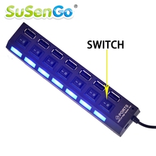 SuSenGo-caja de batería de alta calidad, interruptor divisor pequeño de cuatro/siete puertos USB Hub para Kit de iluminación LED, modelo de construcción 2024 - compra barato