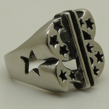 Крутые мужские/мужские кольцо из нержавеющей стали 316L в форме звезды в долларах США 2024 - купить недорого