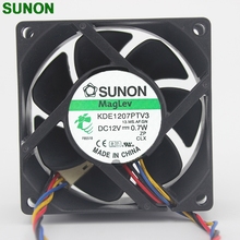 Ventilador de refrigeración de servidor Sunon 7025, 12V, 0,7 W, KDE1207PTV3, 70mm 2024 - compra barato