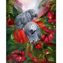 3D DIY Diamond Painting Needlework 3d Diamond EmbroideryTwo Parrots Full Square Drill Rhinestone Pasted Painting Cross Stitch 2024 - buy cheap