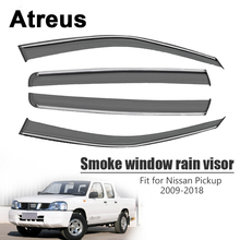 Atreus 4 шт. для Nissan Pickup 2009-2018 автомобильные аксессуары дверь дым окно солнцезащитный дождь козырек ветрозащитные дефлекторы защитные крышки 2024 - купить недорого