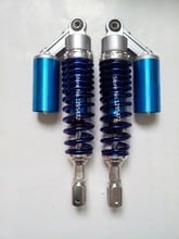 Suspensão de ar de nitrogênio, alta qualidade, 350mm, amortecedor de ar, 8mm, mola para motocicleta atv, quad azul + cor prateada 2024 - compre barato