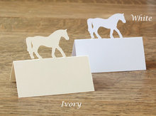 Personalised color horse pony rustic Wedding Party Escort place Cards Tent seating table number card Placecard 2024 - buy cheap