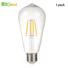 Retro Edison LED Bulb 110V 220V ST64 E27 4W 8W Ampoule Vintage Ball Light Bulbs Filament high quality led Lamp chandelier cri 90 2024 - buy cheap