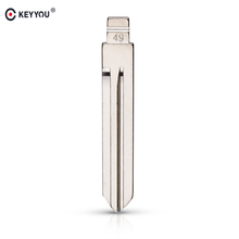 KEYYOU 10Pcs/lot 49# KD Remote Key Blank Blade Metal Flip Blade Type # 49 New For Nissan Folding Key 2024 - buy cheap