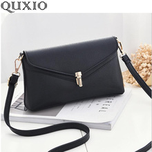 2018 new Korean women's bag solid color chain bag simple fashion wild Messenger bag shoulder bag compact phone bag CZ19 2024 - buy cheap