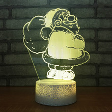 Manufacturers Wholesale Santa Claus Nightlight Creative Novelty Christmas Gifts Table 3d Lamp Led Night Light 2024 - buy cheap