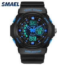 New 2020 Men's Wach Men Sports Watches Fashion Cool Men Dual Display Digital Analog Quartz Wristwatches Silicone reloj de hombre 2024 - buy cheap