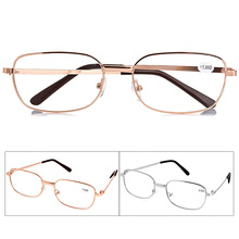 Hombres/mujeres gafas de lectura de montura completa nuevo Metal Anti-gafas de lectura para vista cansada gafas + 1,00, 1,50, 2,00, 2,50, 3,00, 3,50, 4,00 dioptrías 2024 - compra barato