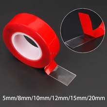 Red Double Sided Adhesive Sticker Tape Ultra High Strength Mounting Transparent No Traces Sticker for Car Auto Interior Fixed 2024 - buy cheap