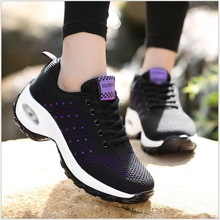 2018 Autumn winter Outdoor Casual Sneaker woman Lightweight Breathable Wedge sneaker Fitness Lady Platform Shoes 2024 - buy cheap