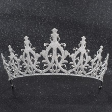 Corona de circonia cúbica para mujer, accesorios de joyería para el cabello, Tiara grande para boda y graduación, CH10260, novedad de 2019 2024 - compra barato