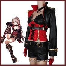 Game Azur Lane Pirate MNF Jean Bart Uniforms Cosplay Costume Black Jacket Outfit 2024 - buy cheap
