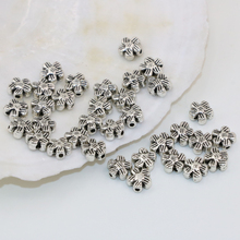 Tibet prata-cor acessórios espaçadores beads 100 pcs 6mm de preços por atacado flores forma antique alta qualidade jóias diy B2542 2024 - compre barato