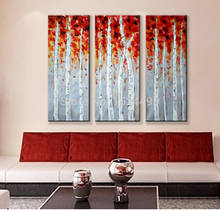 3 Pcs/set Handpaited Modern Mangrove Oil Painting On Canvas Wall Art Top Home Decoration Plant Painting 30x90CMx3Pcs 2024 - buy cheap