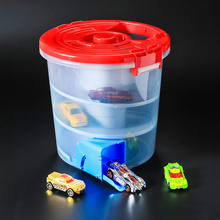 Multi-functional Car Slide Car Toy Storage Barrel with tracks NO CARS Kids Toys Boys Novelty Gifts Children Party Games Portable 2024 - buy cheap