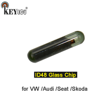 KEYECU 1x/ 2x ID48 Стекло Чип транспондер удаленный ключ чип авто ключ пустой чип для Volkswagen V * W Audi Seat Skoda 2024 - купить недорого