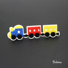 Cartoon Cute Train Little Size Children Embroidered Patch for Clothing Hot iron on Stickers Garment Appliques 2024 - buy cheap