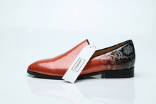 SHOOEGLE-zapatos de charol de alta calidad para hombre, zapatos de piel de serpiente italianos para fumar, mocasines sin cordones, zapatos de vestir de oficina 2024 - compra barato