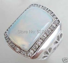 Wholesale free shipping >Noblest Crystal Inlay Sri Lanka Moonstone ring size: 8 9 2024 - buy cheap