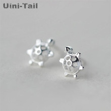 Uini-Tail hot new 925 Tibetan silver fashion personality cute animal small turtle ear nail trend anti-allergic jewelry ED222 2024 - buy cheap