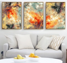 HD Printed 3 piece Canvas Art Abstract Psychedelic Space Cloud Painting On Canvas For Living Room Decoration Wall Cnavas 2024 - buy cheap