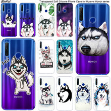 Hot husky puppy dog Soft Silicone Phone Case for Huawei Honor 20 20i 10 9 8 Lite 8X 8C 8A 8S 7S 7A Pro View 20 Fashion Cover 2024 - buy cheap