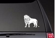 Подробные наклейки автомобильное окно льва Горячая продажа окно наклейка арт автомобиль Stikcers Белый Черный ZP0409 2024 - купить недорого