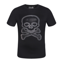 Camiseta designer masculina, camiseta masculina nova estampa de osso de cristal fahion 100% algodão engraçada alta qualidade tamanho grande 2024 - compre barato
