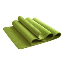 Экологичный коврик для йоги tpe 6 мм, однотонный Коврик для йоги, фабричная Защита окружающей среды, нескользящий 183*61*0,6 см 2024 - купить недорого