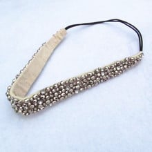 2021 new Wholesale fashion handmade cubic beads and gems elastic hairbands headband party hairband hair accessories 2024 - buy cheap