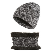 New 2Pcs/set Plus Velvet Baby Hats Scarf Set For Boys Girls Warm Cap Winter Children's Knitted Beanies Hat Soft Neck Scarves 2024 - buy cheap
