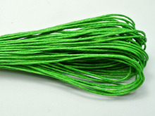 Cordón de cuentas de algodón encerado verde, 100 metros, 1mm, para pulsera, collar 2024 - compra barato