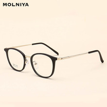TR90 Fashion Simple Round Spectacles Frames Optical Glasses Frame Women Men Ultralight Eye Eyeglasses Frame Metal Eyewear 2024 - buy cheap