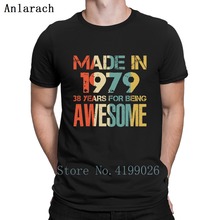 Camiseta de 40 años de Awesomeness para hombre, camisa de talla grande 3xl, regalo de cumpleaños impresionante, diseño de primavera, envío gratis, hecho en 1979 2024 - compra barato