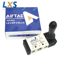 5 способов Airtac ручной клапан управления AC220V порт 1/4 "bsp пневматические ручной рычаг управления клапан 4H210-08 2024 - купить недорого