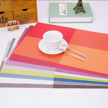 1pc PVC Water Proof Table Mat Food Place Heat Proof Insulated Pad 4 Colors Mix   Simple Modern Style Anti-Microbial Damp Proof 2024 - buy cheap