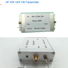 1M－1200MHz 2W RF Power Amplifier FOR HF FM VHF UHF FM transmitter Broadband RF AMP Ham Radio +case 2024 - buy cheap