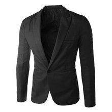 Мужской модный однотонный Повседневный Блейзер делового костюма, осенняя верхняя одежда 2024 - купить недорого