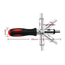 Chave de fenda dobrável 0-180 graus, durável, chave de fenda com catraca, interface sextavada 1/4, desmonte 2024 - compre barato