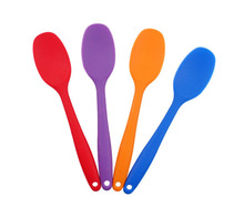 Cuchara de silicona con Mango integrado para sopa, cucharón para Pasta, cuchara raspadora, espátula, helado, pastel, pala 2024 - compra barato