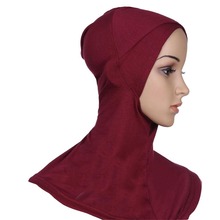 H1150 Soft modal jersey bigger size criss cross ninja underscarf,mini muslim hijab scarf,fast delivery,can choose colors 2024 - buy cheap