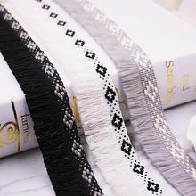 50Yards 30mm Ethnic Style Tassel Lace Fringe Trims Ribbon Jacquard Webbing DIY Handmade Sewing Curtains Garment Accessories 2024 - buy cheap