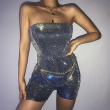 Sexy Skinny Mid Waist Women Bodysuits 2019 Summer Party Go Out Slim Fitted Plain Sleeveless Strapless Bodysuit New 2024 - buy cheap