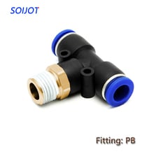 10pcs PB Outer Diameter PB 4MM 6MM 8MM (1/8" 1/4" 3/8" 1/2"1/3") Straight Through Thread Direct Pneumatic Connector 2024 - buy cheap