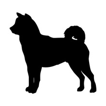 10.2*9.5CM Shiba Inu Dog Vinyl Decal Lovely Car Stickers Car Window Styling Decoration Accessories Black/Silver S1-0386 2024 - buy cheap